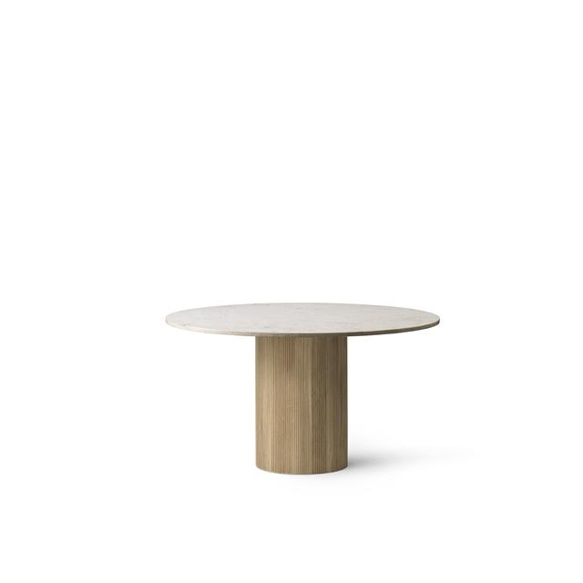 Vipp 494 Cabin Rundt Bord ø130 Beige Marmor Lys Eg