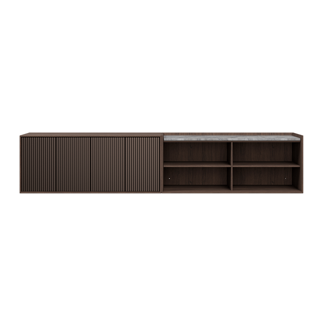 Vipp 675 H6 Kabinet Mørk Eg Marmor