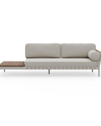 Vipp 720 Open-air Open End Left Udendørs Sofa Lyse Grå