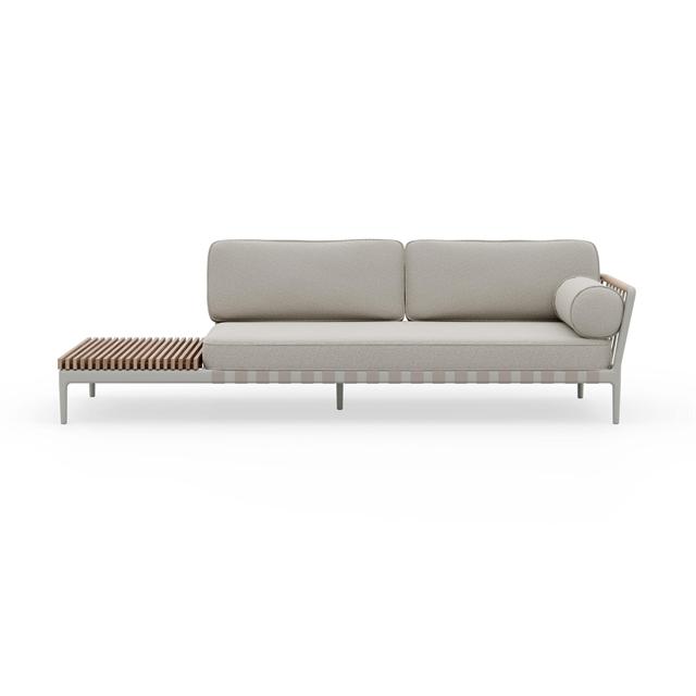 Vipp 720 Open-air Open End Left Udendørs Sofa Lyse Grå
