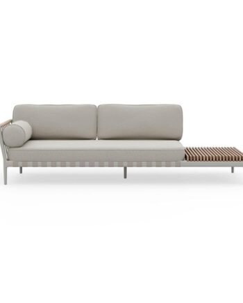 Vipp 720 Open-air Open End Right Udendørs Sofa Lyse Grå