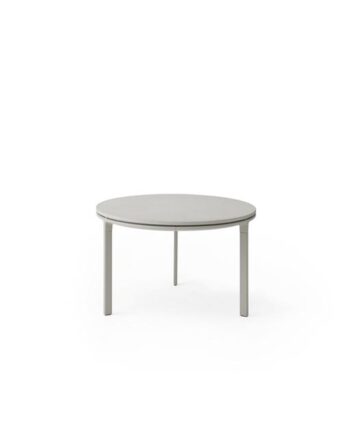 Vipp 714 Open-air Udendørs Sofabord ø60 Cm Lyse Grå Keramik