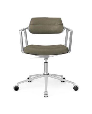 Vipp 453 Swivel  Drejestol Med Hjul Aluminium Bosco Green