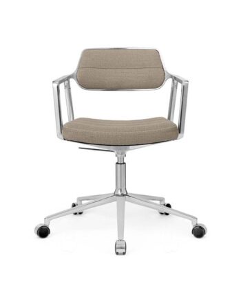 Vipp 453 Swivel  Drejestol Med Hjul Aluminium Dark Sand