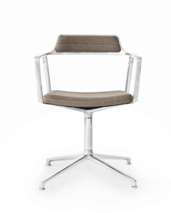 Vipp 452 Swivel Drejestol Mørk Sand Aluminium