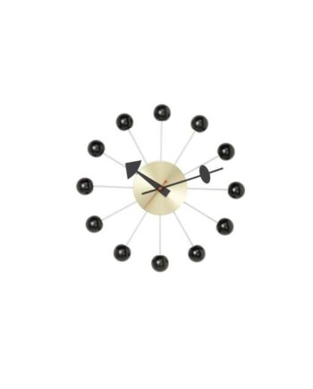 Vitra Ball Clock Vægur Sort Messing