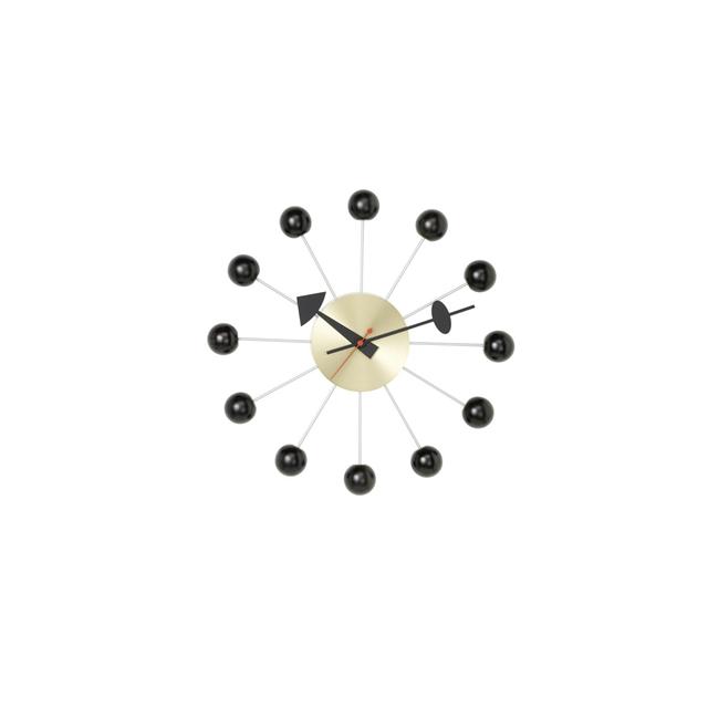 Vitra Ball Clock Vægur Sort Messing