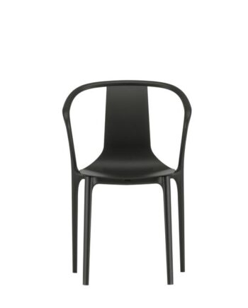 Vitra Belleville Udendørsstol Med Armlæn Og Plastik Skal Dyb Sort