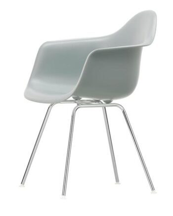 Vitra Eames Plastic Dax Spisebordsstol Med Armlæn Lysegrå