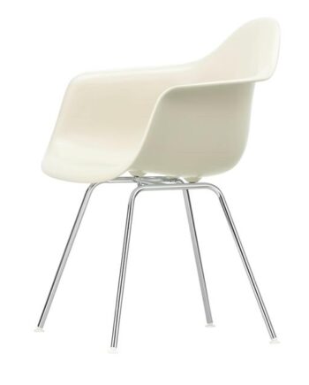 Vitra Eames Plastic Dax Spisebordsstol Med Armlæn Pebble