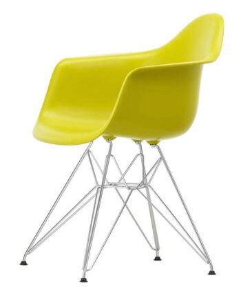 Vitra Eames Plastic Re Dar Spisebordsstol Sennep Krom