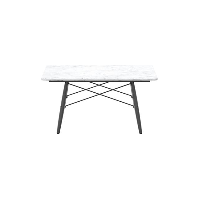 Vitra Eames Sofabord Firkantet Hvid Marmor Sort Ask