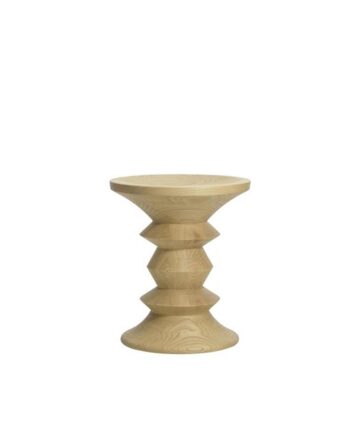 Vitra Eames Stool Model   Skammel Natural Kastanje