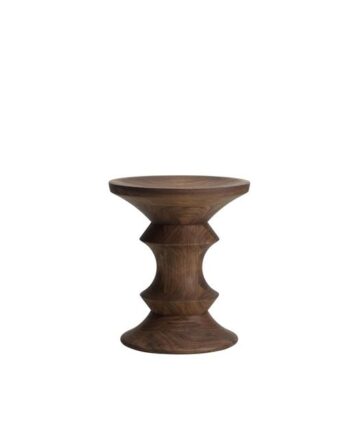 Vitra Eames Stool Model   Skammel Mørk Valnød