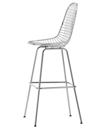 Vitra Eames Wire Barstol Høj Krom