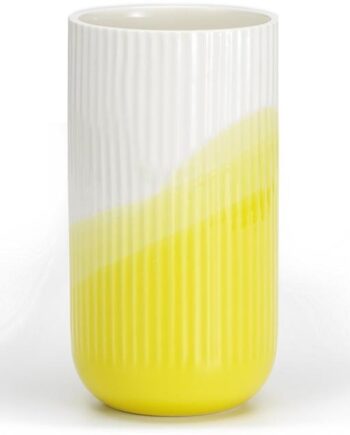 Vitra Herringbone Ribbed Vase Gul