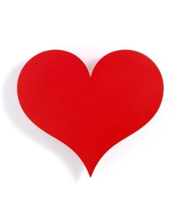 Vitra Metal Wall Relief Skulptur Little Heart Rød
