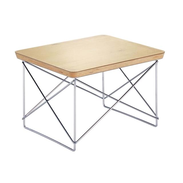 Vitra Occasional Ltr Sengebord Bladguld Krom