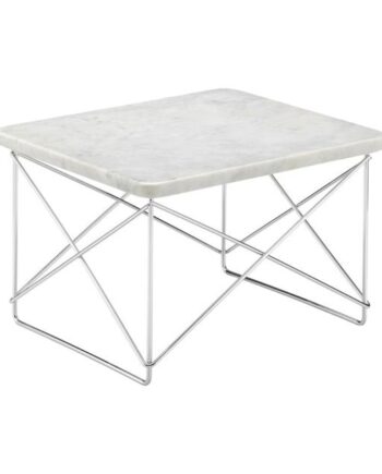 Vitra Occasional Ltr Sengebord Lys Marmor Krom