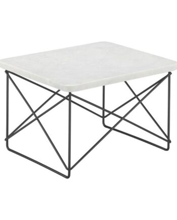 Vitra Occasional Ltr Sengebord Lys Marmor Sort