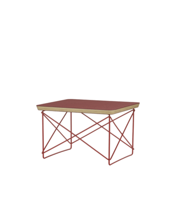 Vitra Occasional Table Ltr Sengebord Sidebord Dark Brick Eames Classic Red