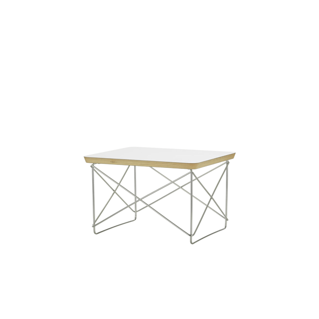 Vitra Occasional Table Ltr Sengebord Sidebord Hvid Laminat Rustfri Stål