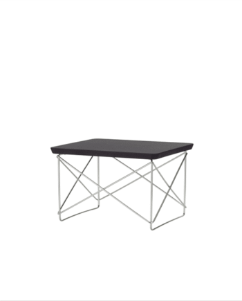Vitra Occasional Table Ltr Sengebord Sidebord Mørk Eg Rustfri Stål