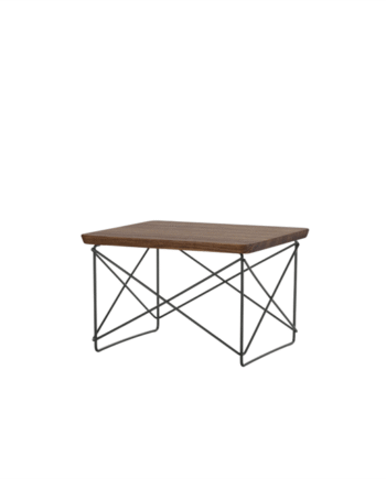 Vitra Occasional Table Ltr Sengebord Sidebord Mørk Valnød Sort