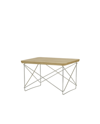 Vitra Occasional Table Ltr Sengebord Sidebord Natural Kastanje Rustfri Stål