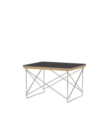 Vitra Occasional Table Ltr Sengebord Sidebord Sort Laminat Rustfri Stål