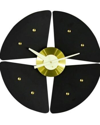 Vitra Petal Clock Ur Sort Messing