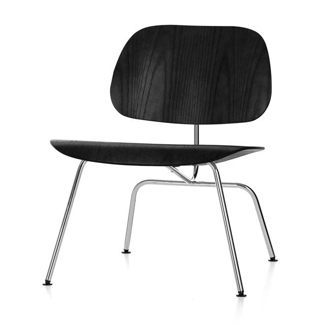 Vitra Plywood Group Lcm Lænestol Metal Sort Ask Krom