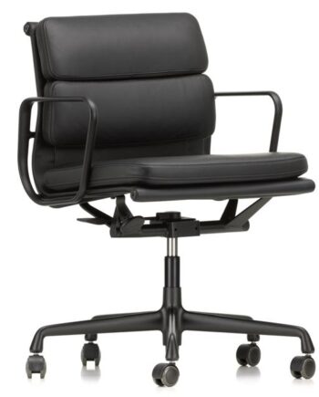 Vitra Soft Pad Ea 217 Kontorstol Med Swivel   Armlæn Nero