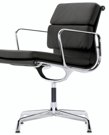 Vitra Soft Pad Ea 208 Kontorstol Med Swivel Sort Krom