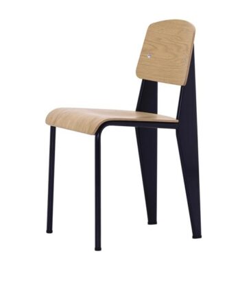 Vitra Standard Spisebordsstol Prouvé Bleu Marcoule Egetræ
