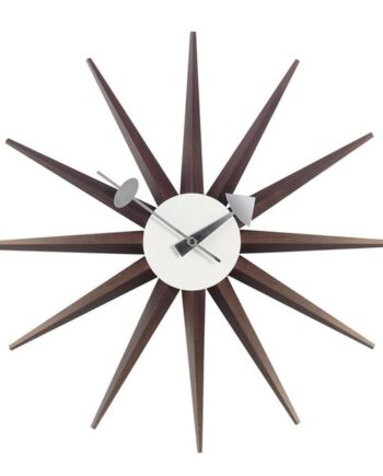 Vitra Sunburst Clock Ur Valnød