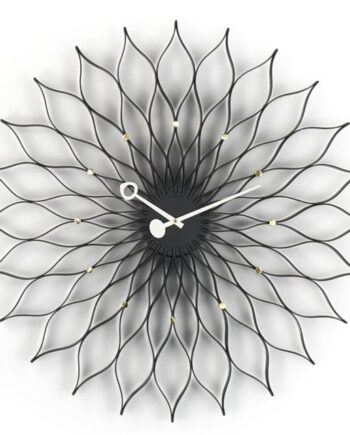 Vitra Sunflower Clock Ur Sort Messing