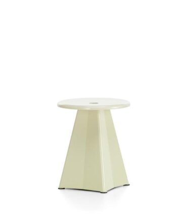 Vitra Tabouret Métallique Skammel Prouvé Blanc Colombe