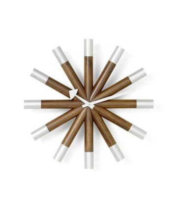 Vitra Wheel Clock Ur Valnød Aluminium