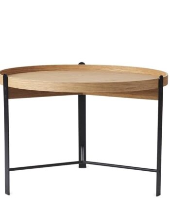 Warm Nordic Compose Sofabord ø70 Egetræ Sort