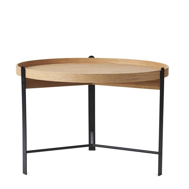 Warm Nordic Compose Sofabord ø70 Egetræ Sort