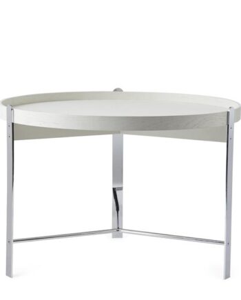 Warm Nordic Compose Sofabord ø70 Hvid Krom