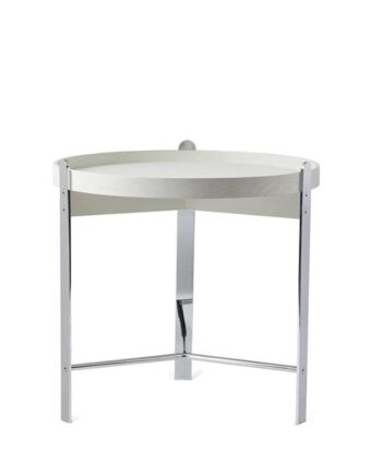 Warm Nordic Compose Sofabord ø50 Hvid Krom