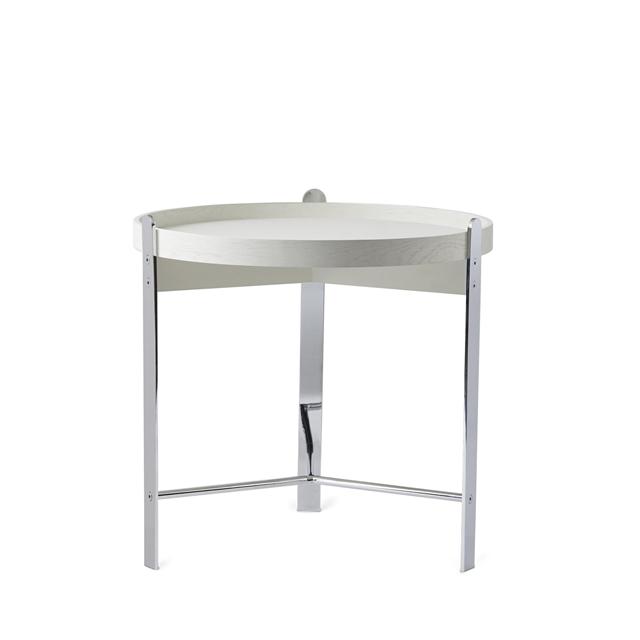 Warm Nordic Compose Sofabord ø50 Hvid Krom