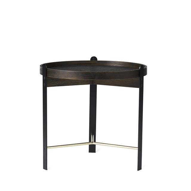 Warm Nordic Compose Sofabord ø50 Røget Messing Sort