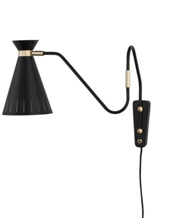 Warm Nordic Cone Væglampe Sort Noir