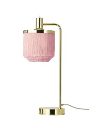 Warm Nordic Fringe Bordlampe Bleg Pink