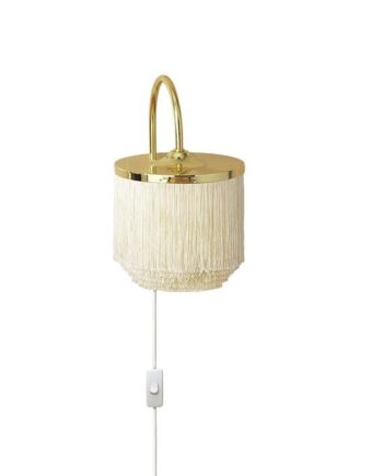 Warm Nordic Fringe Væglampe Cream Hvid