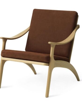 Warm Nordic Lean Back Lænestol Egetræ Nabuk Terra