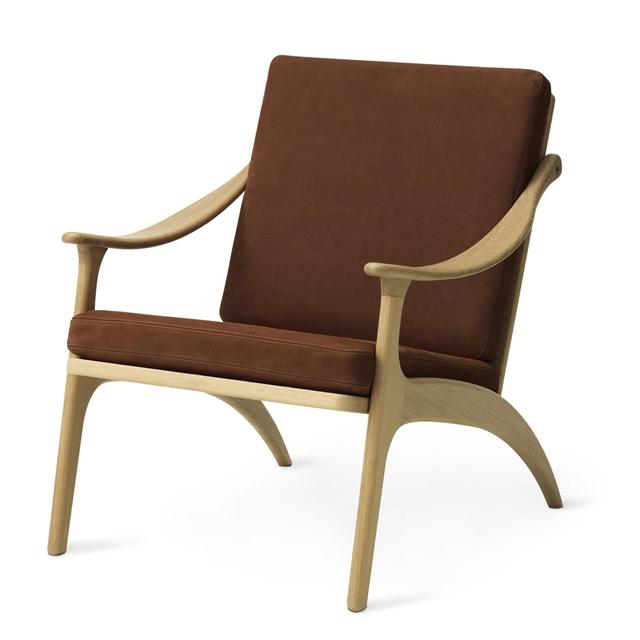 Warm Nordic Lean Back Lænestol Egetræ Nabuk Terra